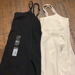 Black & white tank tops